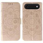 For iPhone 17 Air Sun Mandala Embossing Leather Phone Case(Rose Gold) - 1
