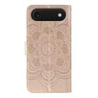 For iPhone 17 Air Sun Mandala Embossing Leather Phone Case(Rose Gold) - 3