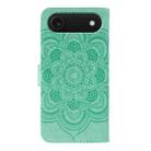 For iPhone 17 Air Sun Mandala Embossing Leather Phone Case(Green) - 3