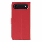For iPhone 17 Air Feather Pattern Litchi Texture Leather Phone Case(Red) - 3