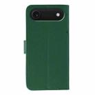 For iPhone 17 Air Feather Pattern Litchi Texture Leather Phone Case(Green) - 3