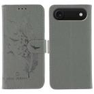For iPhone 17 Air Feather Pattern Litchi Texture Leather Phone Case(Gray) - 1