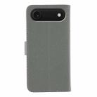 For iPhone 17 Air Feather Pattern Litchi Texture Leather Phone Case(Gray) - 3