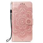 For iPhone 16 Mandala Embossing Pattern Horizontal Flip Leather Phone Case(Rose Gold) - 2