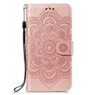 For iPhone 16 Plus Mandala Embossing Pattern Horizontal Flip Leather Phone Case(Rose Gold) - 2