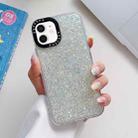 For iPhone 11 Glitter Epoxy Shockproof Phone Case(White) - 1