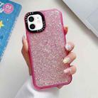 For iPhone 11 Glitter Epoxy Shockproof Phone Case(Pink) - 1