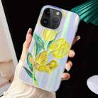 For iPhone 15 Pro Max Electroplated Color Film TPU + PC Phone Case(Tulip) - 1