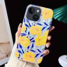 For iPhone 15 Plus Electroplated Color Film TPU + PC Phone Case(Chrysanthemum) - 1