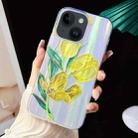 For iPhone 15 Plus Electroplated Color Film TPU + PC Phone Case(Tulip) - 1