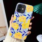 For iPhone 12 Electroplated Color Film TPU + PC Phone Case(Chrysanthemum) - 1