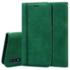 For Samsung Galaxy A01 Frosted Business Magnetic Horizontal Flip PU Leather Case with Holder & Card Slot & Lanyard(Green) - 1