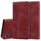 For Samsung Galaxy A10 Frosted Business Magnetic Horizontal Flip PU Leather Case with Holder & Card Slot & Lanyard(Brown) - 1