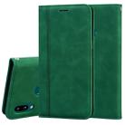 For Samsung Galaxy A10s Frosted Business Magnetic Horizontal Flip PU Leather Case with Holder & Card Slot & Lanyard(Green) - 1