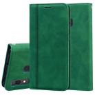 For Samsung Galaxy A30/A20 Frosted Business Magnetic Horizontal Flip PU Leather Case with Holder & Card Slot & Lanyard(Green) - 1