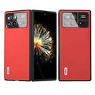 For Xiaomi Mix Fold 3 ABEEL Genuine Leather Luolai Series Phone Case(Red) - 1