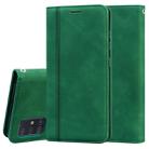 For Samsung Galaxy A51 Frosted Business Magnetic Horizontal Flip PU Leather Case with Holder & Card Slot & Lanyard(Green) - 1