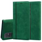 For Samsung Galaxy A71 Frosted Business Magnetic Horizontal Flip PU Leather Case with Holder & Card Slot & Lanyard(Green) - 1