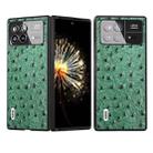 For Xiaomi Mix Fold 3 ABEEL Genuine Leather Ostrich Texture Phone Case(Green) - 1