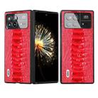 For Xiaomi Mix Fold 3 ABEEL Genuine Leather Weilai Series Phone Case(Red) - 1