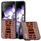 For Xiaomi Mix Flip ABEEL Genuine Leather Weilai Series Phone Case(Coffee) - 1