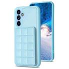 For Samsung Galaxy A54 5G Grid Card Slot Holder Phone Case(Blue) - 1