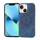 For iPhone 13 Side PU Hybrid TPU Magsafe Phone Case(Blue) - 1
