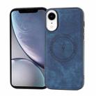For iPhone XR Side PU Hybrid TPU Magsafe Phone Case(Blue) - 1