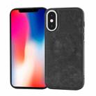 For iPhone XS /X Side PU Hybrid TPU Magsafe Phone Case(Black) - 1