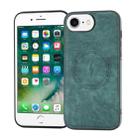 For iPhone SE 2022 / 2020 / 8 / 7 Side PU Hybrid TPU Magsafe Phone Case(Green) - 1