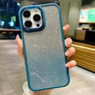 For iPhone 15 Pro Gradient Glitter Electroplating Acrylic Phone Case(Blue) - 1