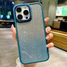 For iPhone 15 Gradient Glitter Electroplating Acrylic Phone Case(Blue) - 1