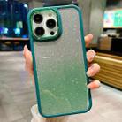 For iPhone 14 Gradient Glitter Electroplating Acrylic Phone Case(Green) - 1