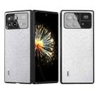 For Xiaomi Mix Fold 3 ABEEL Diamond Black Edge Phone Case(Jewel Silver) - 1