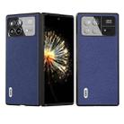 For Xiaomi Mix Fold 3 ABEEL Black Edge Genuine Leather Mino Phone Case(Royal Blue) - 1