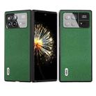 For Xiaomi Mix Fold 3 ABEEL Black Edge Genuine Leather Mino Phone Case(Green) - 1