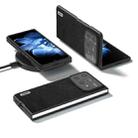 For Xiaomi Mix Fold 4 ABEEL Black Edge Genuine Leather Mino Phone Case(Black) - 2