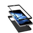 For Xiaomi Mix Fold 4 ABEEL Black Edge Genuine Leather Mino Phone Case(Black) - 3