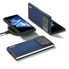 For Xiaomi Mix Fold 4 ABEEL Genuine Leather Silky Soft Black Edge Phone Case(Blue) - 2