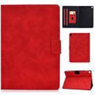 For iPad 10.2 / Air (2019) / Pro 10.5 Cowhide Texture Horizontal Flip Leather Case with Holder & Card Slots & Sleep / Wake-up Function(Red) - 1