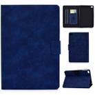 For iPad mini 5 / 4 / 3 / 2 / 1 Cowhide Texture Horizontal Flip Leather Case with Holder & Card Slots & Sleep / Wake-up Function(Blue) - 1