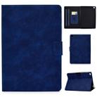 For iPad Air 2 / Air / 9.7 (2018) & (2017) Cowhide Texture Horizontal Flip Leather Case with Holder & Card Slots & Sleep / Wake-up Function(Blue) - 1