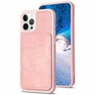 For iPhone 13 Pro Max BF28 Frosted Card Bag Phone Case with Holder(Pink) - 1