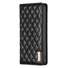 For Motorola Moto G85 Diamond Lattice Magnetic Leather Flip Phone Case(Black) - 3