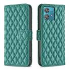 For Motorola Edge 40 Neo Diamond Lattice Wallet Flip Leather Phone Case(Green) - 1