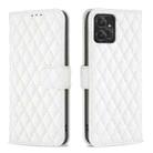 For Motorola Moto G Power 5G 2024 Diamond Lattice Wallet Flip Leather Phone Case(White) - 1