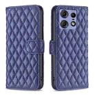 For Motorola Edge 50 Pro 5G Diamond Lattice Wallet Flip Leather Phone Case(Blue) - 1