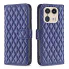 For Motorola Edge 50 Ultra Diamond Lattice Wallet Flip Leather Phone Case(Blue) - 1