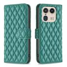 For Motorola Edge 50 Ultra Diamond Lattice Wallet Flip Leather Phone Case(Green) - 1