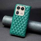 For Motorola Edge 50 Ultra Diamond Lattice Wallet Flip Leather Phone Case(Green) - 3